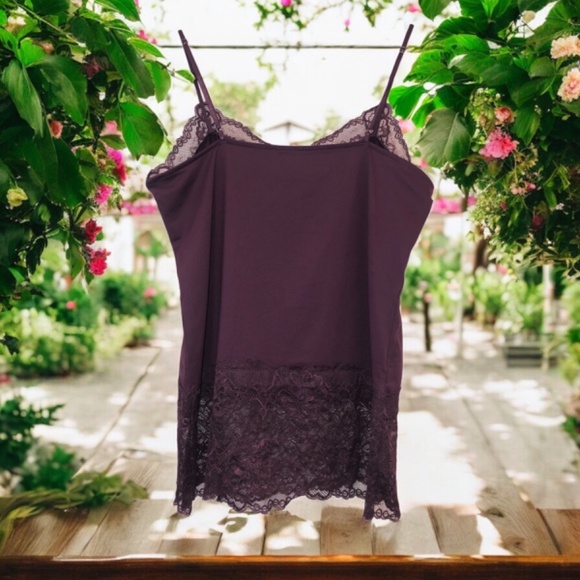 WHBM Lace-Hem Cami size L - Picture 2 of 9